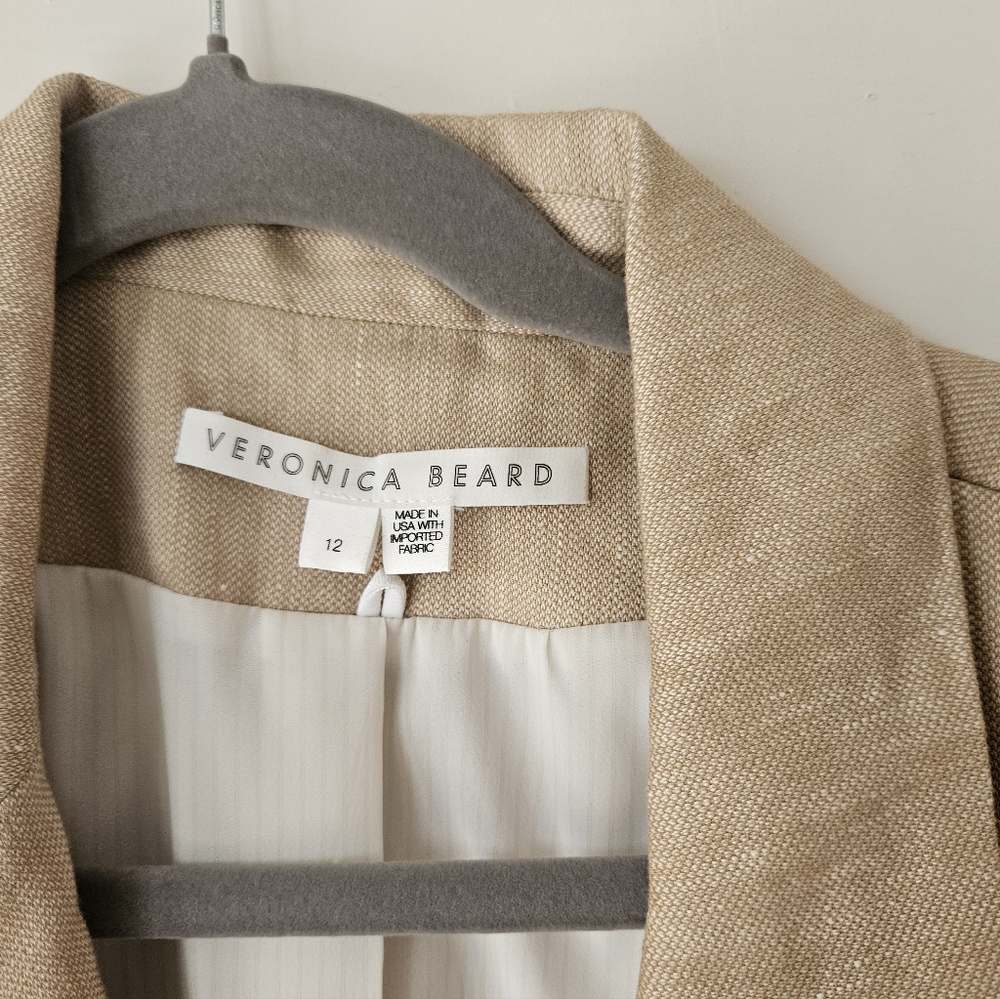 Veronica Beard Beige Textured Blazer